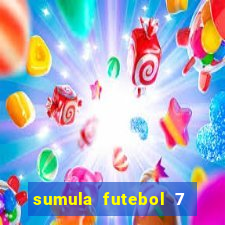 sumula futebol 7 society excel